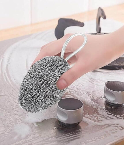 Steel Wool Scrubber Sponge