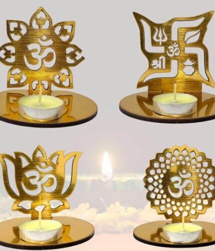3d Reflection Diya Wooden