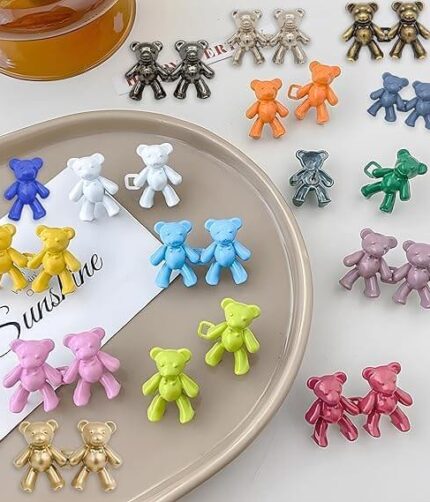 Cute Bear Snap Buckles (2 Pair)