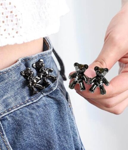 Cute Bear Snap Buckles (2 Pair)